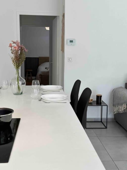 Charmant T3 Moderne Climatise Villeurbanne Buitenkant foto